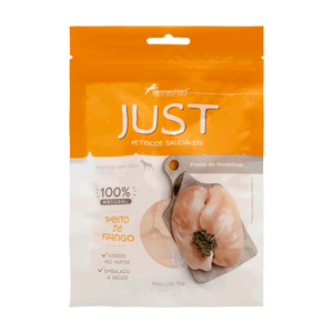 Petisco Just Peito de Frango Cozido para Cães e Gatos