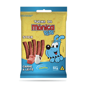 Petisco Stick Turma da Mônica Cães Filhotes Carne e Leite - 50g