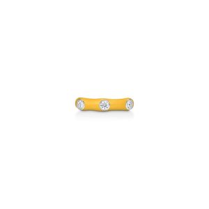 Piercing Esmaltado e Cravejado em Prata 925