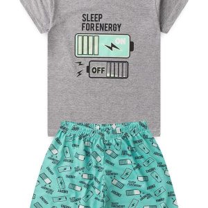 Pijama Masculino Verão Energy Cinza