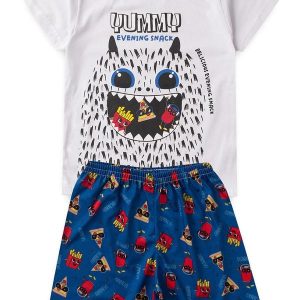 Pijama Masculino Verão Yummy Branco