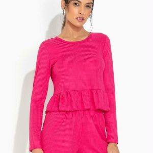 Pijama com Babado Pink