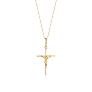 Pingente Crucifixo em Ouro Amarelo 18k