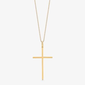 Pingente Cruz em Ouro Amarelo 18k