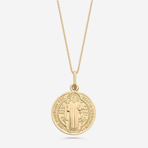 Pingente São Bento em Ouro Amarelo 18k