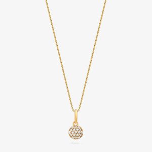 Pingente com Diamantes em Ouro Amarelo 18k