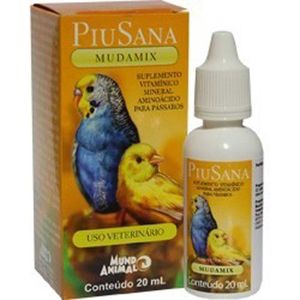 Piusana Mudamix para Pássaros Mundo Animal - 20 ml