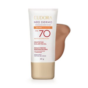 Protetor Solar Facial com Cor Eudora Neo Dermo FPS 70 COR 2 40ml