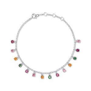 Pulseira Cravejada em Prata 925