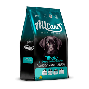 Ração Allcanis Cães Filhotes e Lactantes Frango Carne e Arroz - 15 kg
