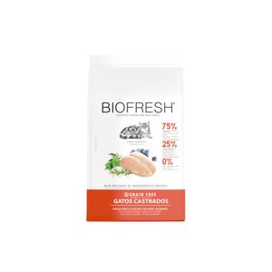 Ração Biofresh Gatos Castrados Frango