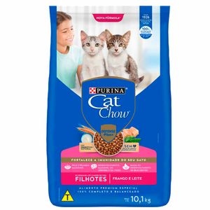 Ração Cat Chow Filhotes Frango e Leite