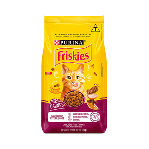 Ração Friskies Gatos Adultos Mix de Carnes