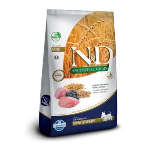 Ração N&D Ancestral Grain Cães Adultos Mini Cordeiro