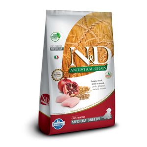 Ração N&D Ancestral Grain Cães Puppy Medium Frango - 2,5 kg