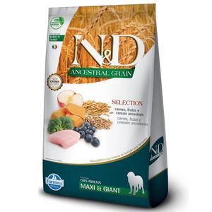 Ração N&D Ancestral Grain Selection Cães Adultos Raças Grandes e Gigantes - 15 kg