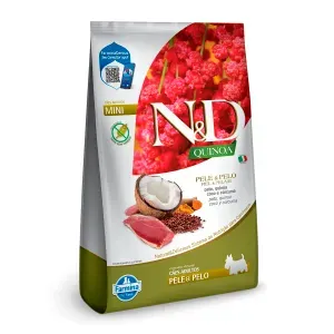 Ração N&D Quinoa Pele e Pelo Cães Adultos Raças Mini Pato - 2,5 kg