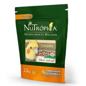Ração Nutrópica Sementes e Extrusados Natural para Calopsitas