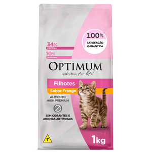 Ração Optimum para Gatos Filhotes Frango