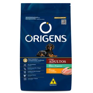 Ração Origens Cães Adultos Porte Mini e Pequeno Frango e Cereais