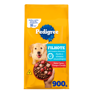 Ração Pedigree Cães Filhotes Raças Médias e Grandes Carne Frango e Cereais