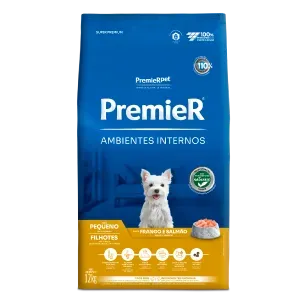 Ração Premier Ambientes Internos Cães Filhotes Raças Pequenas