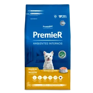 Ração Premier Ambientes Internos Cães Filhotes Raças Pequenas