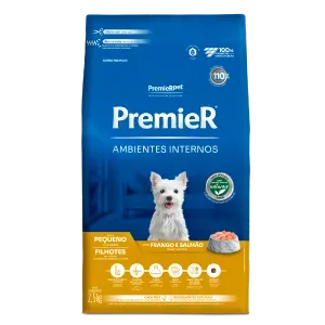 Ração Premier Ambientes Internos Cães Filhotes Raças Pequenas