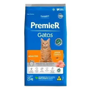Ração Premier Ambientes Internos Gatos Adultos Frango