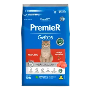 Ração Premier Ambientes Internos Gatos Adultos Salmão