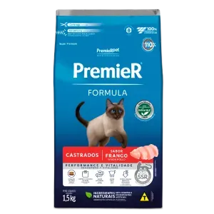 Ração Premier Formula Gatos Castrados Frango
