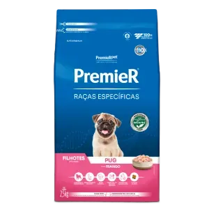 Ração Premier Raças Específicas Pug Filhotes Frango