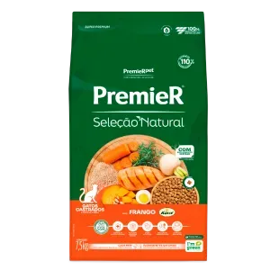 Ração Premier Seleção Natural Gatos Castrados Frango Korin