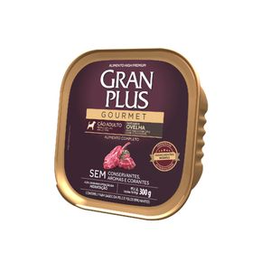 Ração Úmida GranPlus Cães Adultos Patê Gourmet Ovelha - 300 g