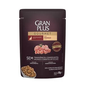 Ração Úmida GranPlus Gourmet Gatos Filhotes Frango - 85 g