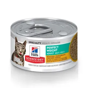 Ração Úmida Hill's Science Diet Peso Perfeito para Gatos Adultos Sabor Frango - 82 g