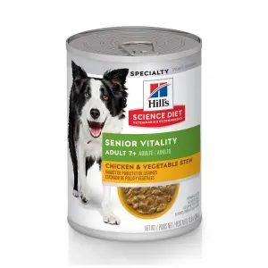 Ração Úmida Hill's Science Diet Vitalidade Sênior para Cães Idosos Sabor Frango e Vegetais - 354 g