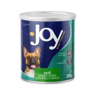 Ração Úmida Joy Patê para Cães Adultos Carne e Vegetais - 280 g