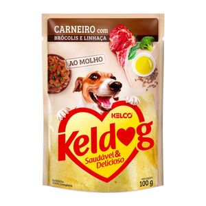 Ração Úmida Keldog Carneiro Brócolis e Linhaça - 100 g