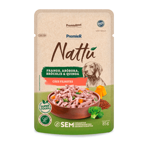 Ração Úmida Premier Nattu Cães Filhotes Frango e Abóbora - 85 g