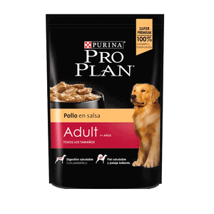 Ração Úmida Pro Plan Cães Adultos 1+ Frango ao Molho - 100 g