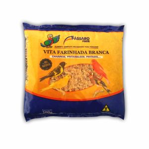 Ração Vita Farinhada Branca Pássaro Forte - 200 g