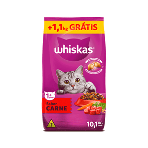 Ração Whiskas Gatos Adultos Carne