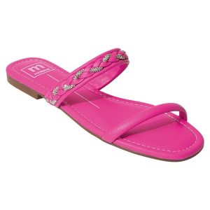 Rasteirinha Moleca Pink em Sintético