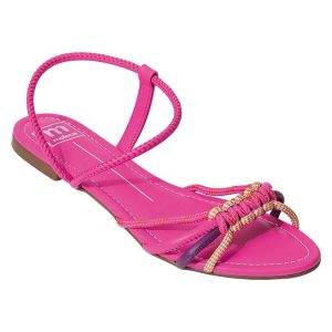 Rasteirinha Moleca Pink em Sintético