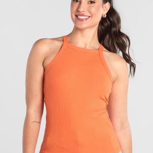 Regata Adulto Ribana Canelada Just Basic Laranja