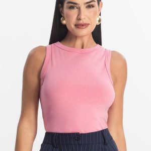 Regata Básica Feminina Rosa