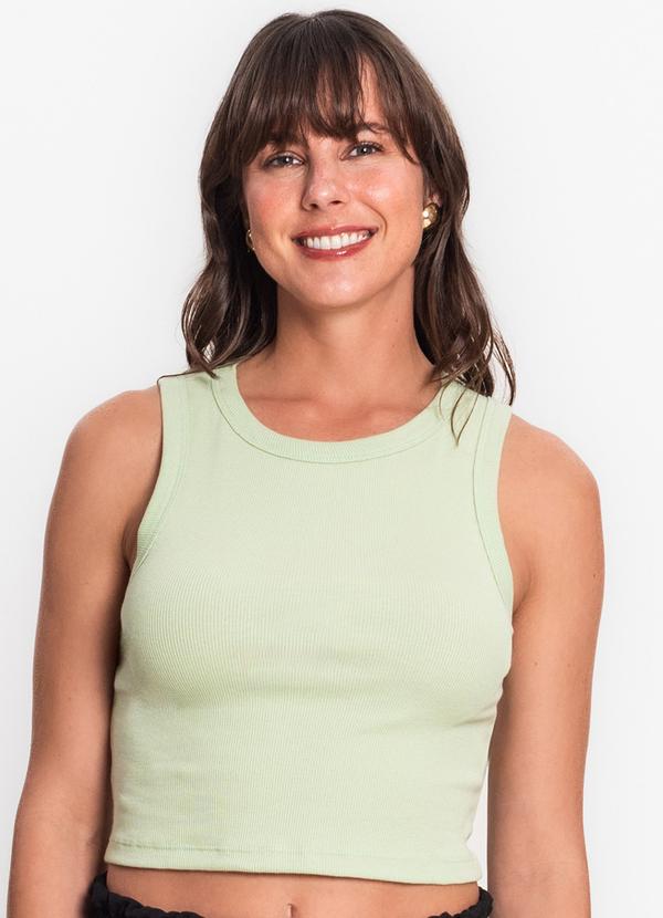 Regata Cropped Feminina Ribana Verde