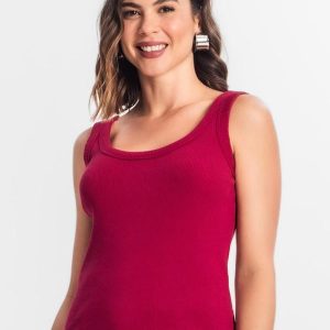 Regata Feminina Básica Vermelho