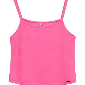 Regata Feminina Básica com Alças Rosa